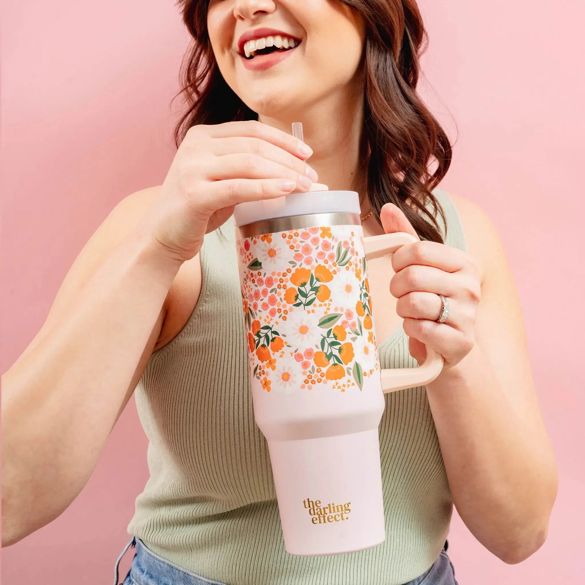The Darling Effect - Take Me Everywhere Tumbler - Sweet Meadow Pinki I