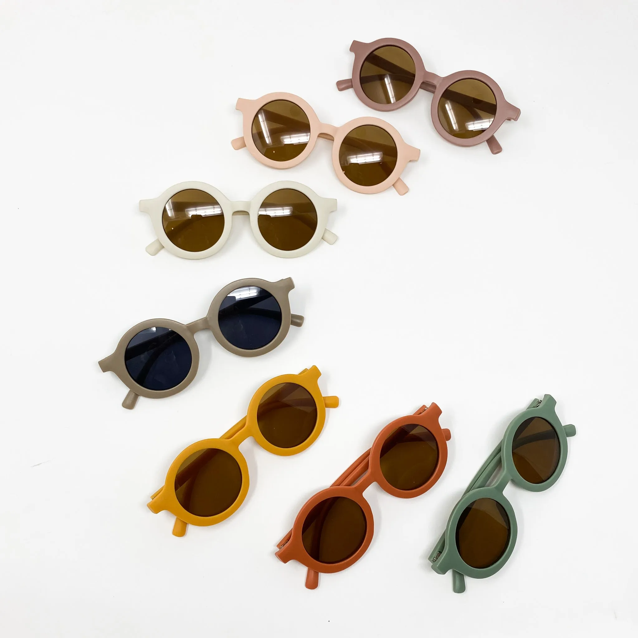 The Kids Mod Round Sunglasses - Various Colours