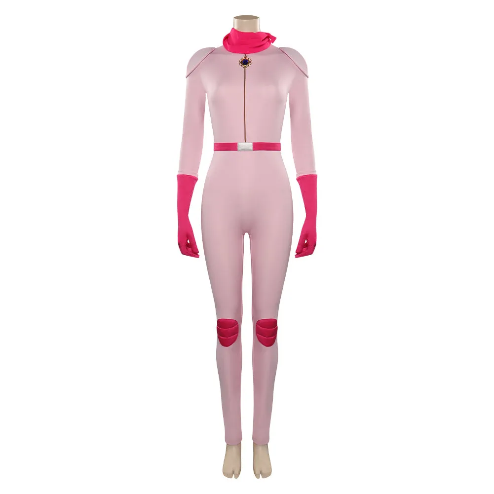 The Super Mario Bros. Movie Peach Cosplay Costume Jumpsuit Outfits Halloween Carnival Suit