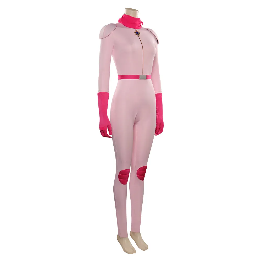 The Super Mario Bros. Movie Peach Cosplay Costume Jumpsuit Outfits Halloween Carnival Suit