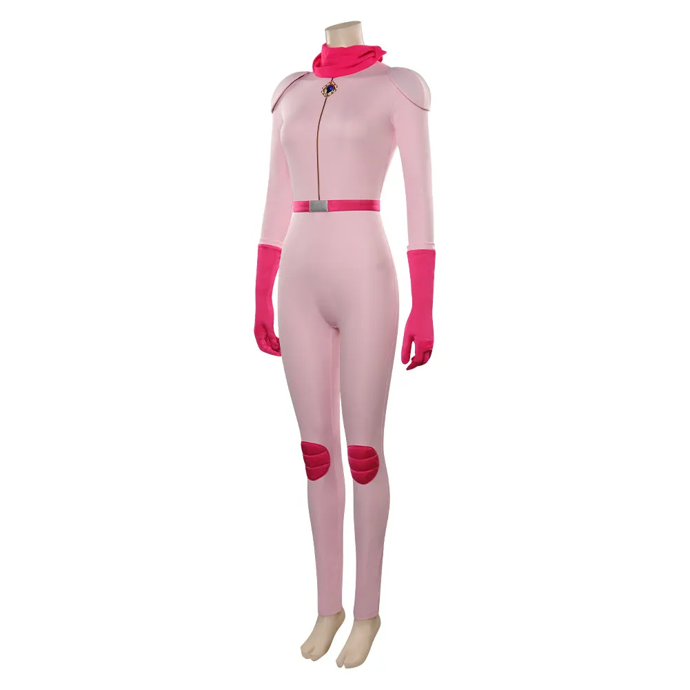 The Super Mario Bros. Movie Peach Cosplay Costume Jumpsuit Outfits Halloween Carnival Suit