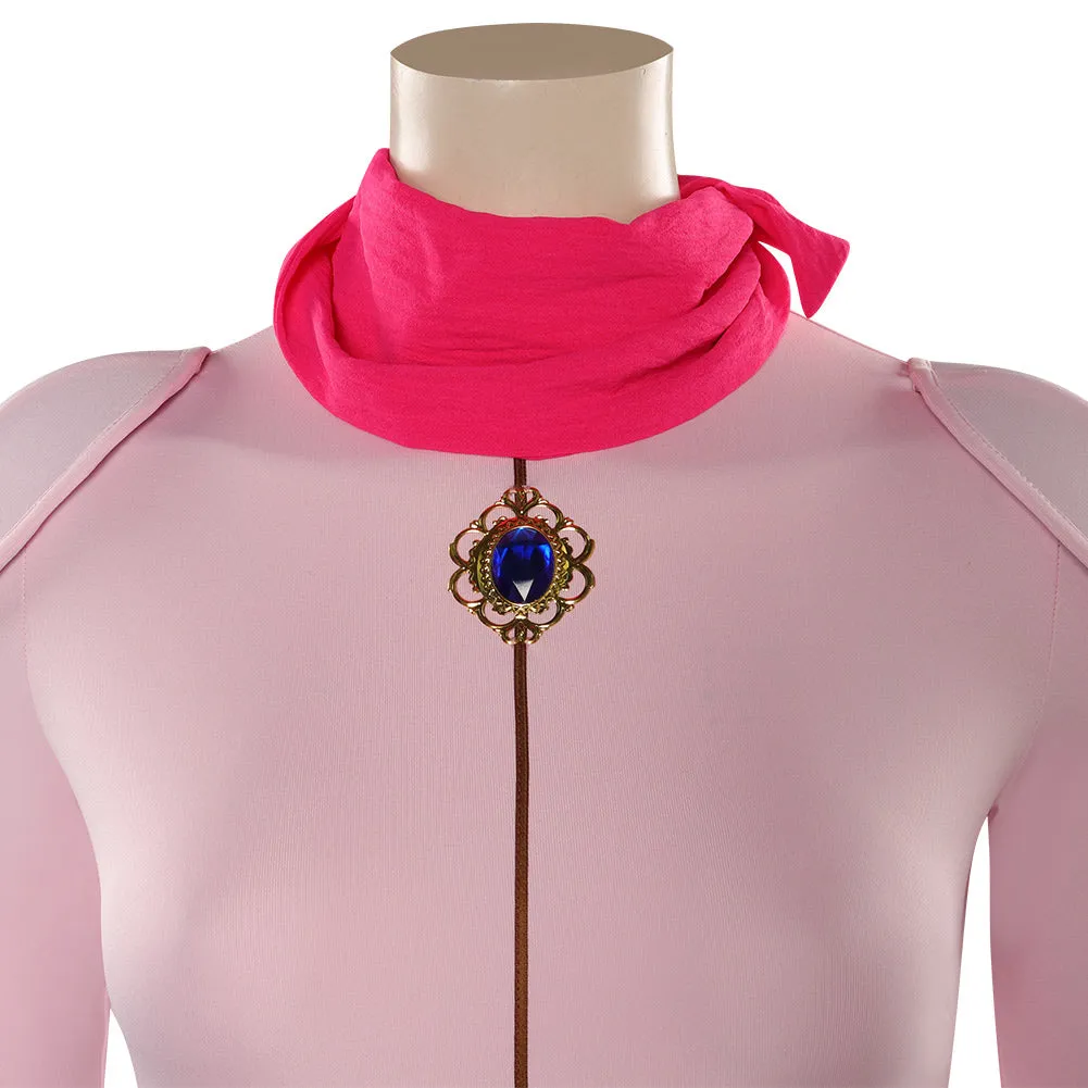The Super Mario Bros. Movie Peach Cosplay Costume Jumpsuit Outfits Halloween Carnival Suit