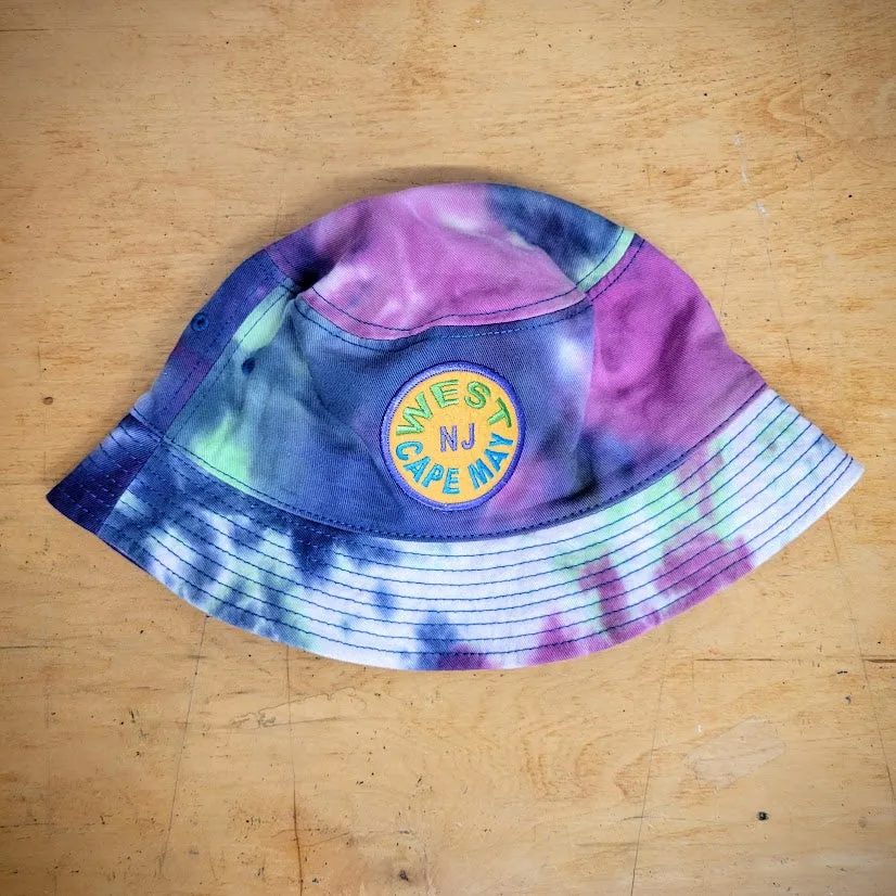 Tie-dyed West Cape May Bucket Hat