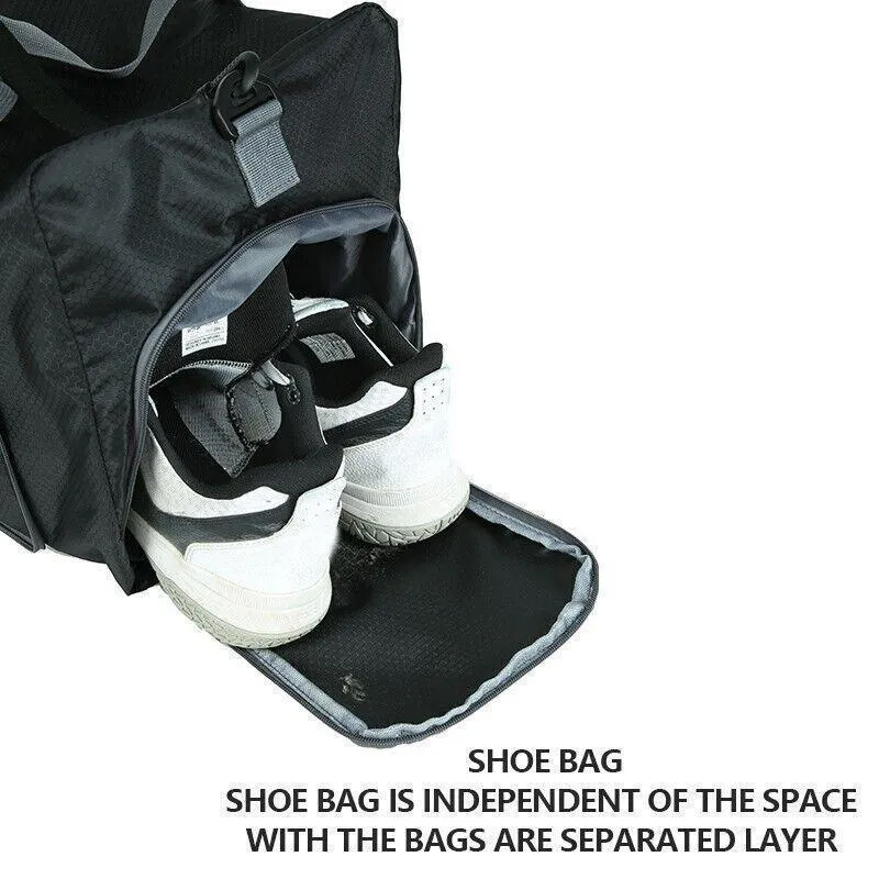 Travel Duffel Bag 1PC 66*28*36cm 66L Black Waterproof
