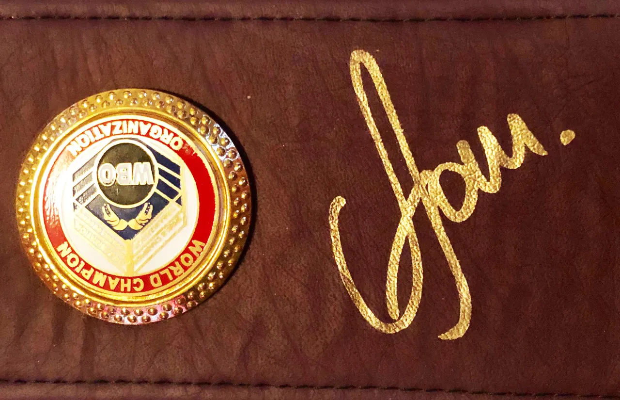 Vasyl Lomachenko Autographed Championship Boxing WBO Belt in Gold Signature