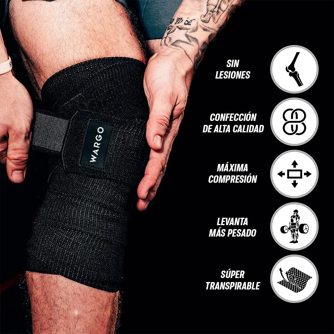 VENDAS RODILLA PARA GYM - NEON GREEN