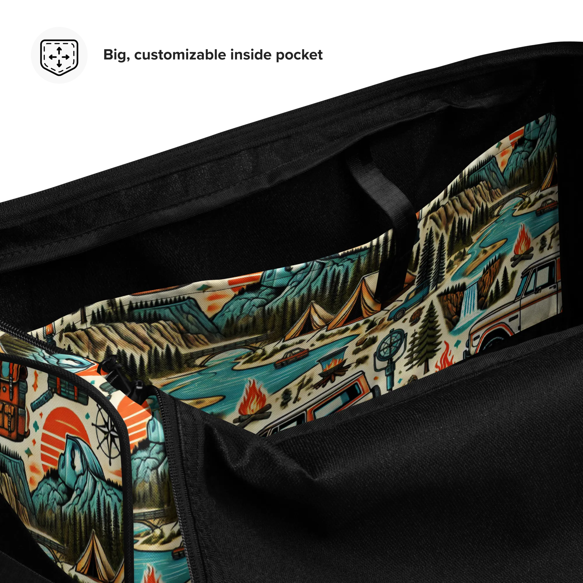 Vintage Bronco Adventure Duffel - Travel & Gym Bag