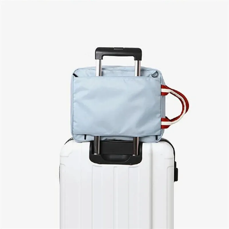 Waterproof Nylon Duffel Bag – Foldable Travel Suitcase with Large Capacity for Men & Women
