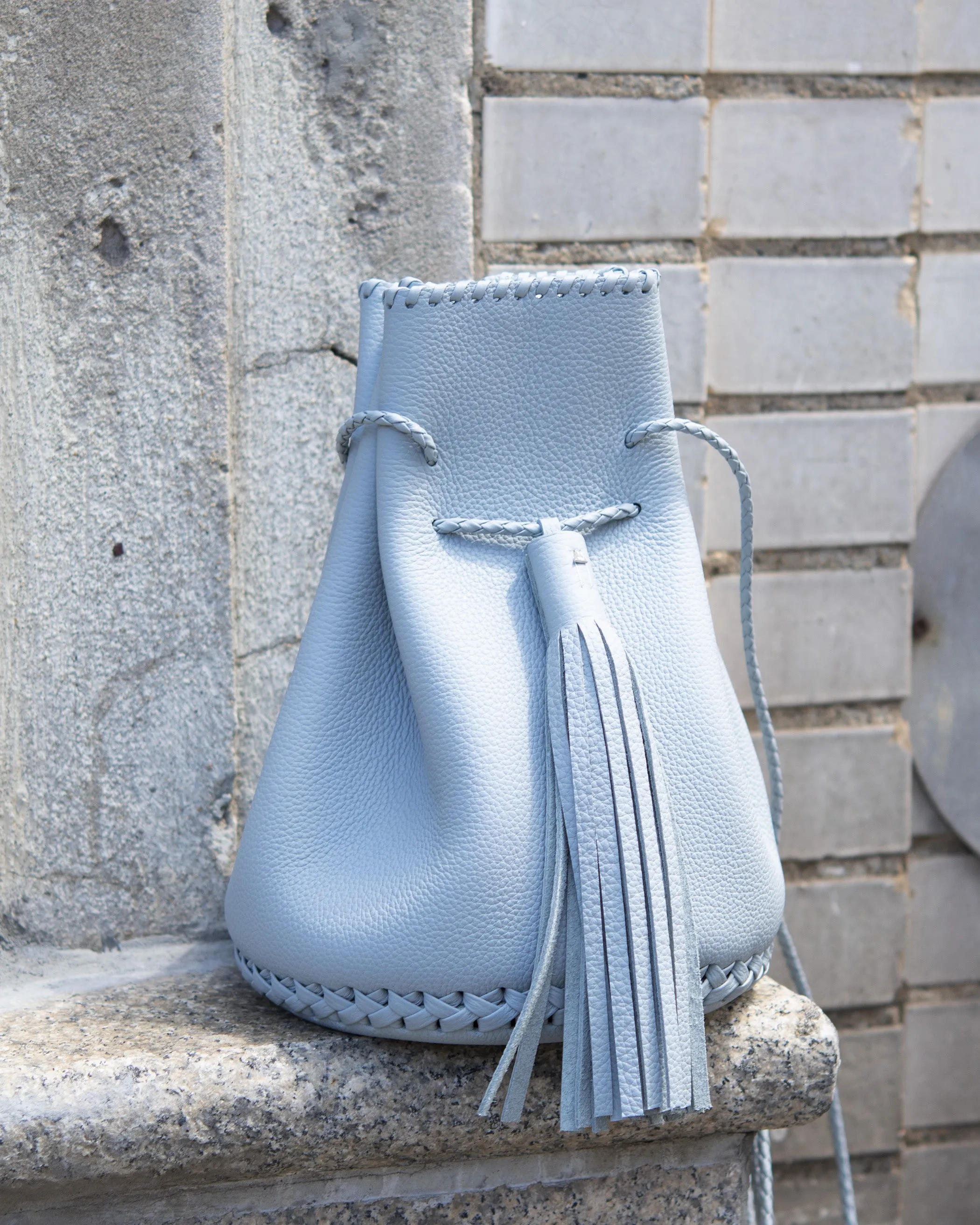 Whipstitch Bullet Bag