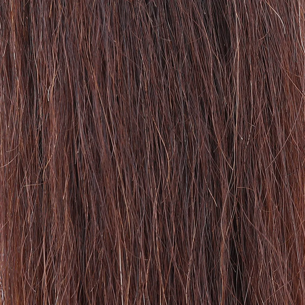 Y.J TAILS Dark Brown Natural Loop Top Tapered Bottom 28"-30" Horse Tail Extension aC3